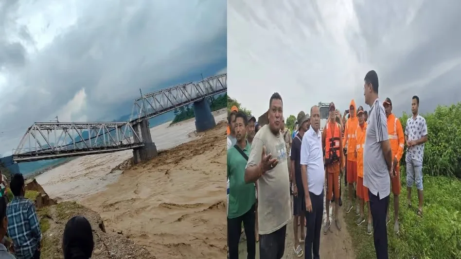 ধেমাজিত ভয়াবহ বানপানী — কেমী নদীৰ দলং এবছৰৰ ভিতৰতে উজি গ'ল