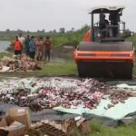 Majuli Police Destroy 1,475 Litres of Illicit Liquor Seized in Raids