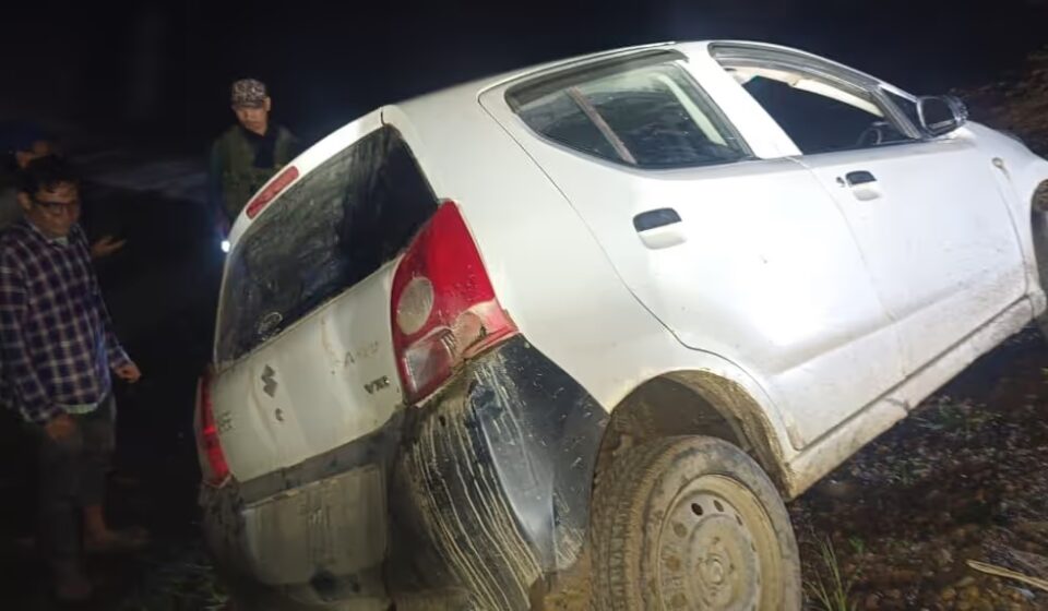 Dramatic CRPF Rescue in Manipur: Two Saved After Car Skids on NH-2