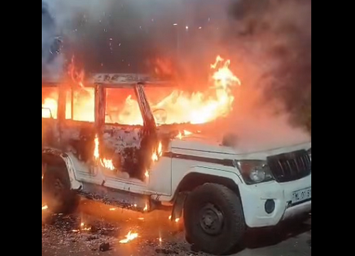Alarming KSU Rally in Shillong: Vehicles Torched, Vandalised