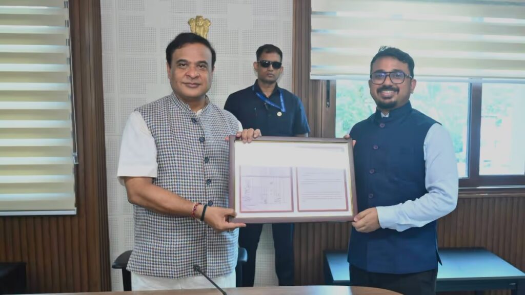 Assam CM Himanta Biswa Sarma Receives Historic 1904-05 Kamakhya Record