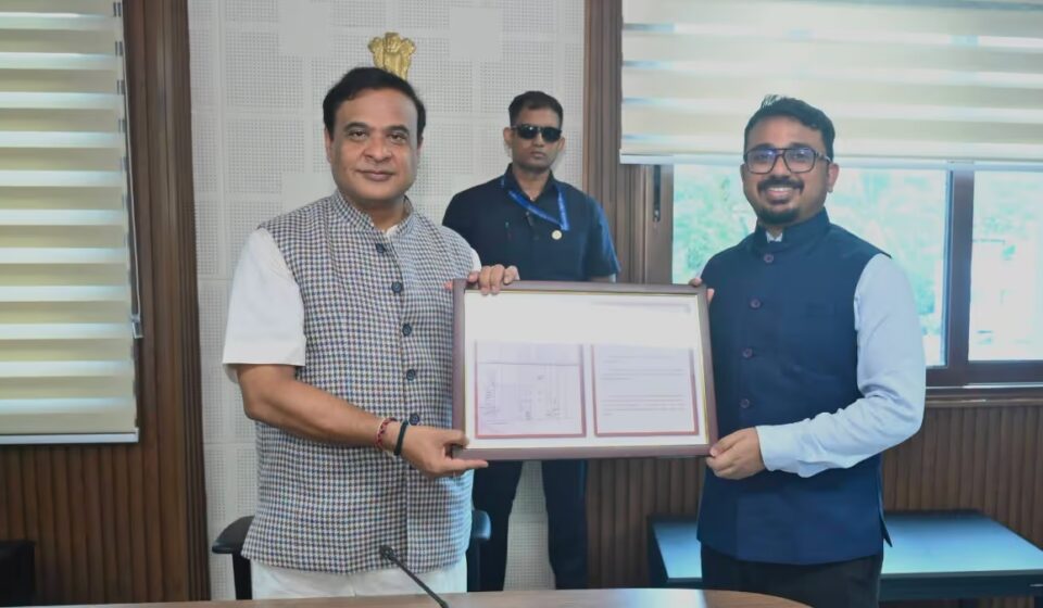 Assam CM Himanta Biswa Sarma Receives Historic 1904-05 Kamakhya Record