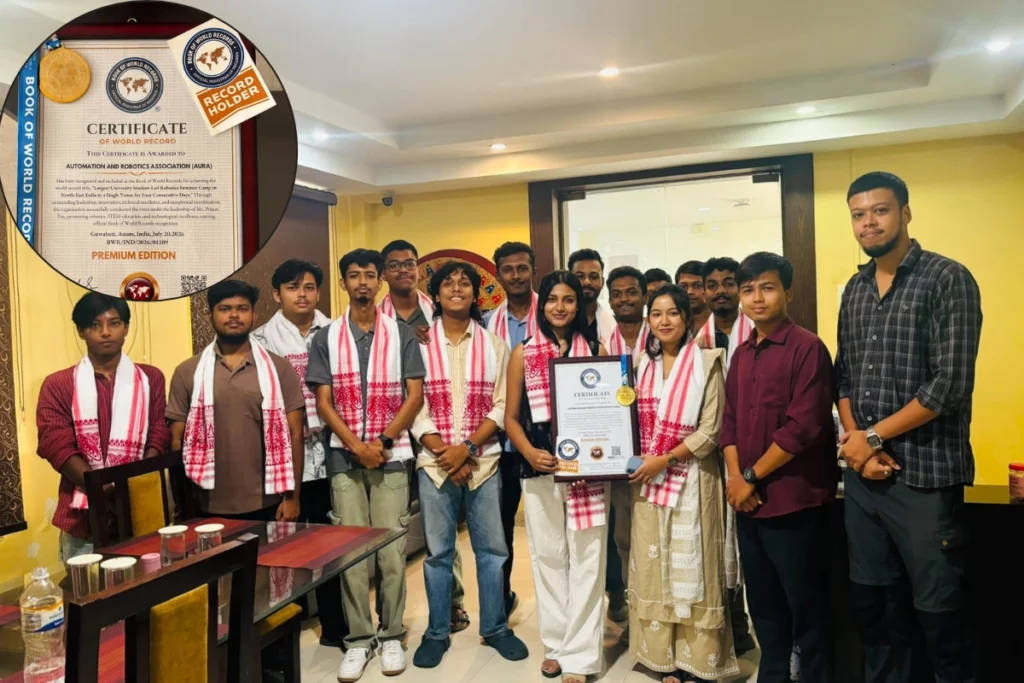 Gauhati University's AURA Breaks World Record with Robotics Camp