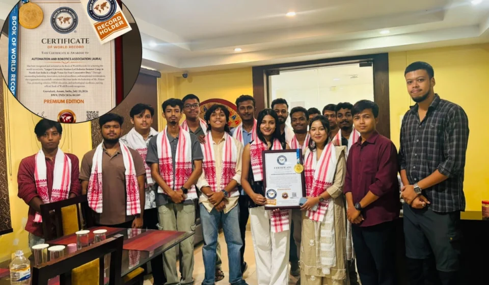Gauhati University's AURA Breaks World Record with Robotics Camp