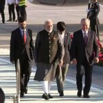 PM Modi Lands in Uzbekistan: Warm Welcome by Mirziyoyev