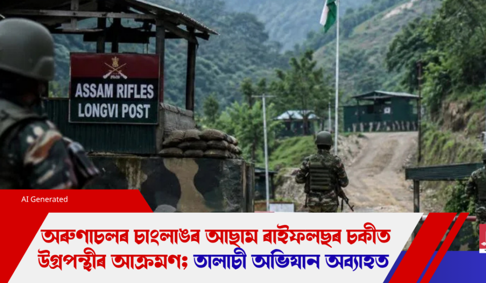 চাংলাঙত আছাম ৰাইফলছক লক্ষ্য কৰি উগ্ৰপন্থীৰ আক্ৰমণ — তালাচী অব্যাহত