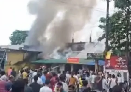 Golaghat Fire: Bokakhat Market Engulfed, Rescue Underway