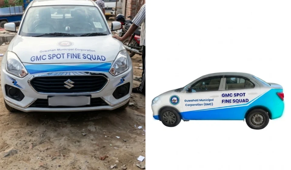 6 GMC Vehicles Enforce Spot Fines for Guwahati Road Offences