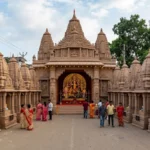 Dwadash Jyotirlinga Theme Lights Up Pandu Durga Puja in Guwahati
