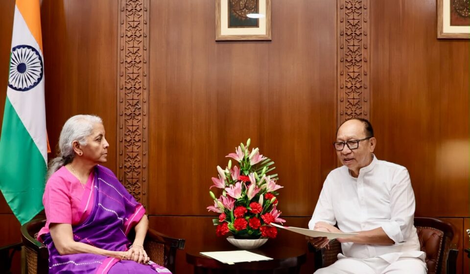 Manipur CM Meets Sitharaman for Crucial Talks on State Finances