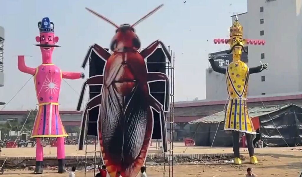 CJP 'Free Publicity' Jibe Fuels Delhi Ramlila Cockroach Effigy Row