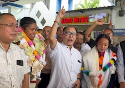Asian Games Gold Heroes Sushila, Bichu Devi Welcomed in Manipur