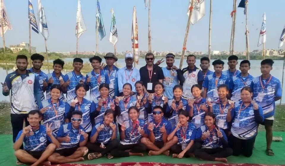 Assam Shines with Four Medals at National Dragon Boat Championship