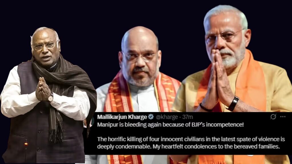 'How Many More Lives?' Kharge Slams Modi, Shah Over Manipur Violence