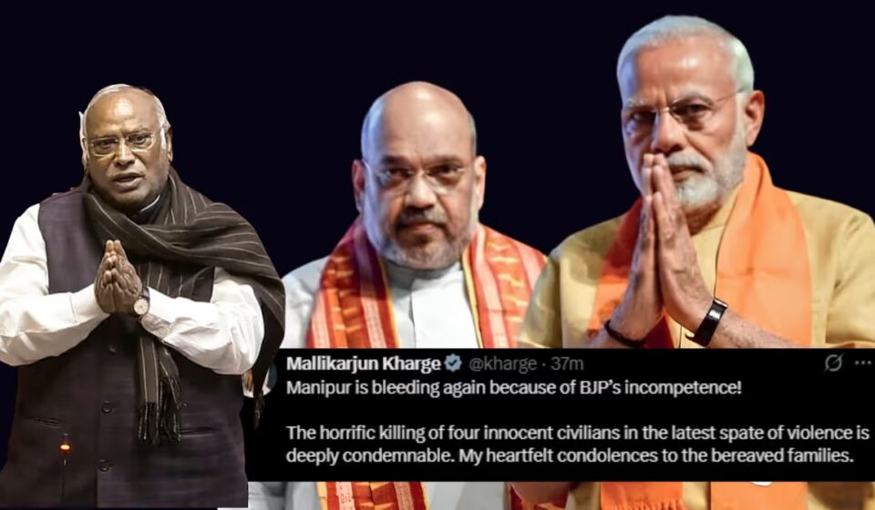'How Many More Lives?' Kharge Slams Modi, Shah Over Manipur Violence