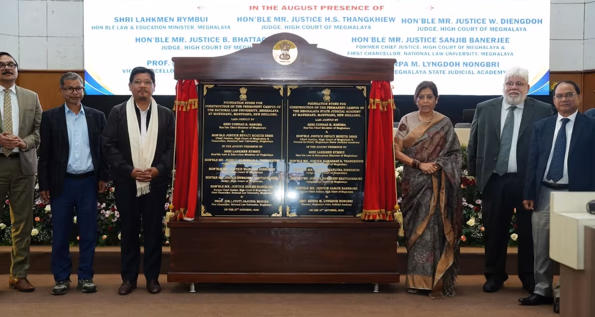 Meghalaya Lays Foundation Stones for Law University, Judicial Academy