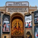 Guwahati’s Barsapara Durga Puja Highlights Children’s Mobile Addiction