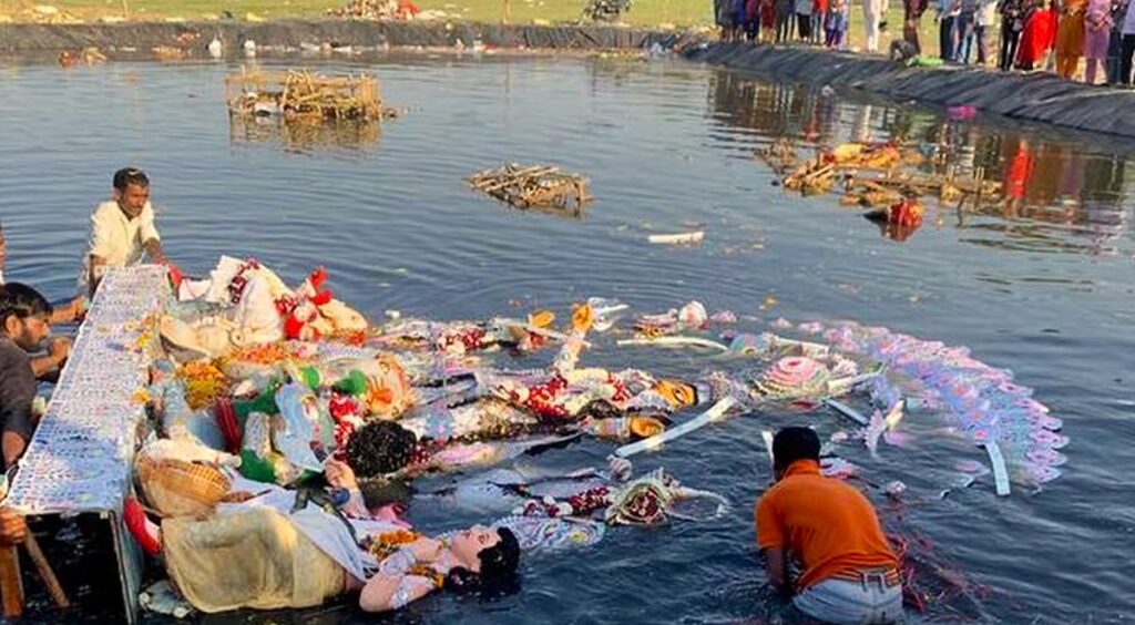 Assam's River Rescue: Civic Bodies Tackle Toxic Idol Pollution